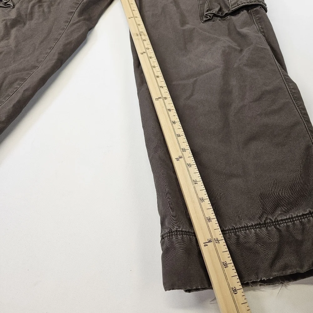 J Crew Cargo Pants Men’s 32x30 Green VTG Y2K Fleece Lined Military Field Heavy
